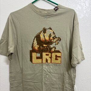 LRG Lifted Research Group digi panda deluxe tee shirt Medium green